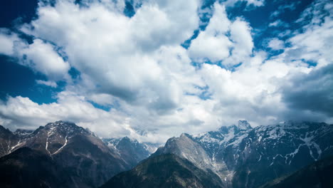 Time-lapse-high-mountain-landscape.-Spiti-Valley,-Himachal-Pradesh,-India