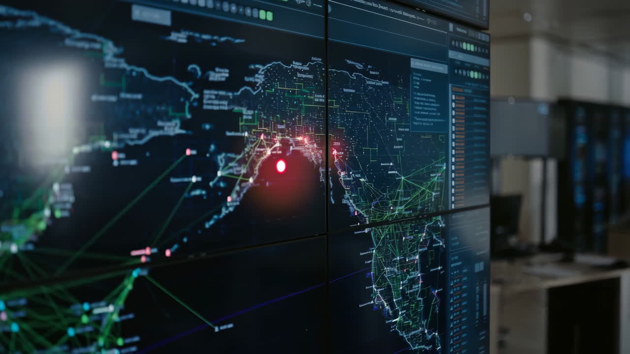 Global Network Monitoring and Cybersecurity Operations in a Control Room