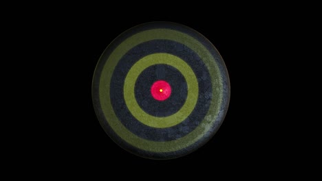 yellow circle signal, map target, military target (loopable)