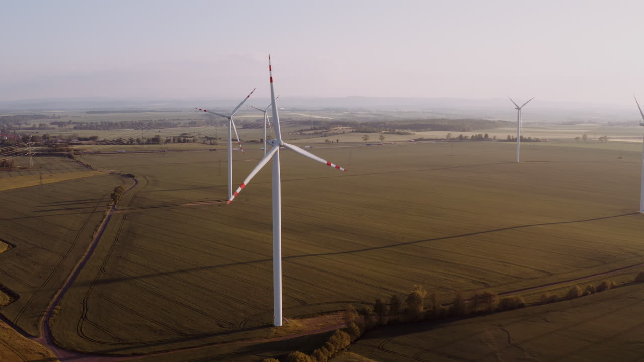 Wind Farm Aerial View