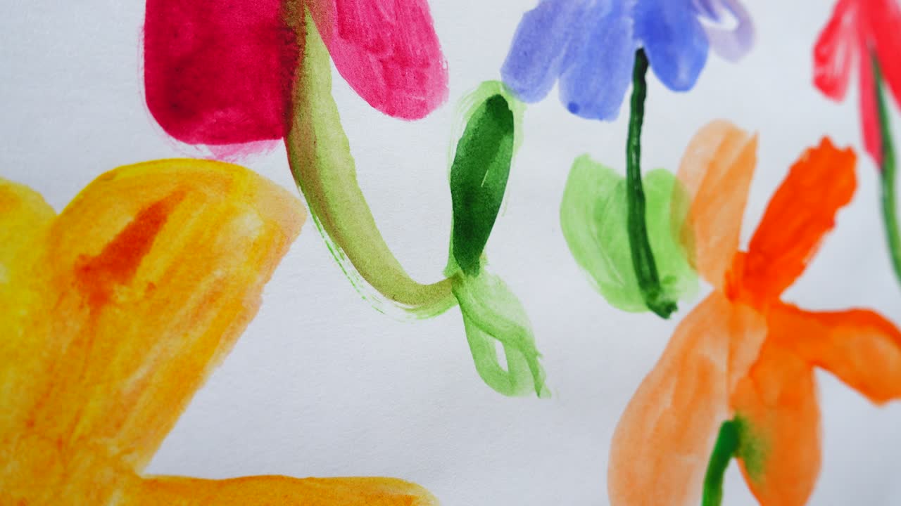 Teckningen av blommor