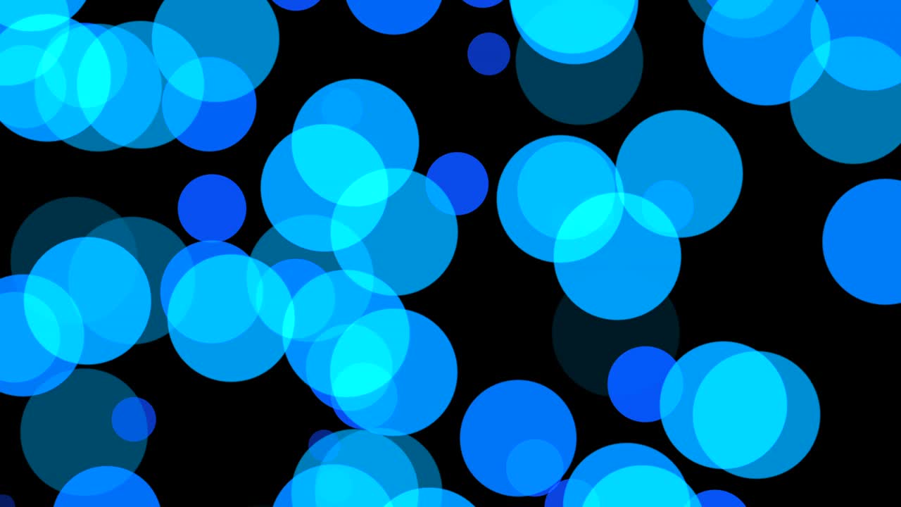 움직이는 원과 함께 검은 바탕