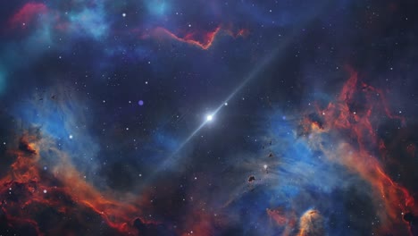 vuelo espacial 4k a la galaxia.