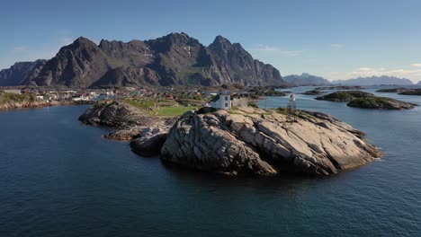 Henningsvaer-Lofoten-is-an-archipelago-in-the-county-of-Nordland,-Norway.