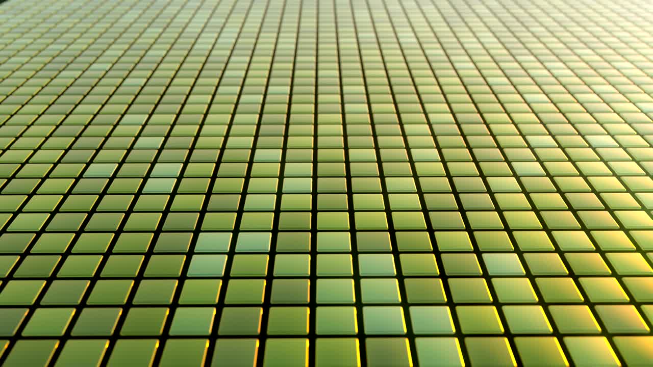 4k cubos orgánicamente desplazados en una cuadrícula.