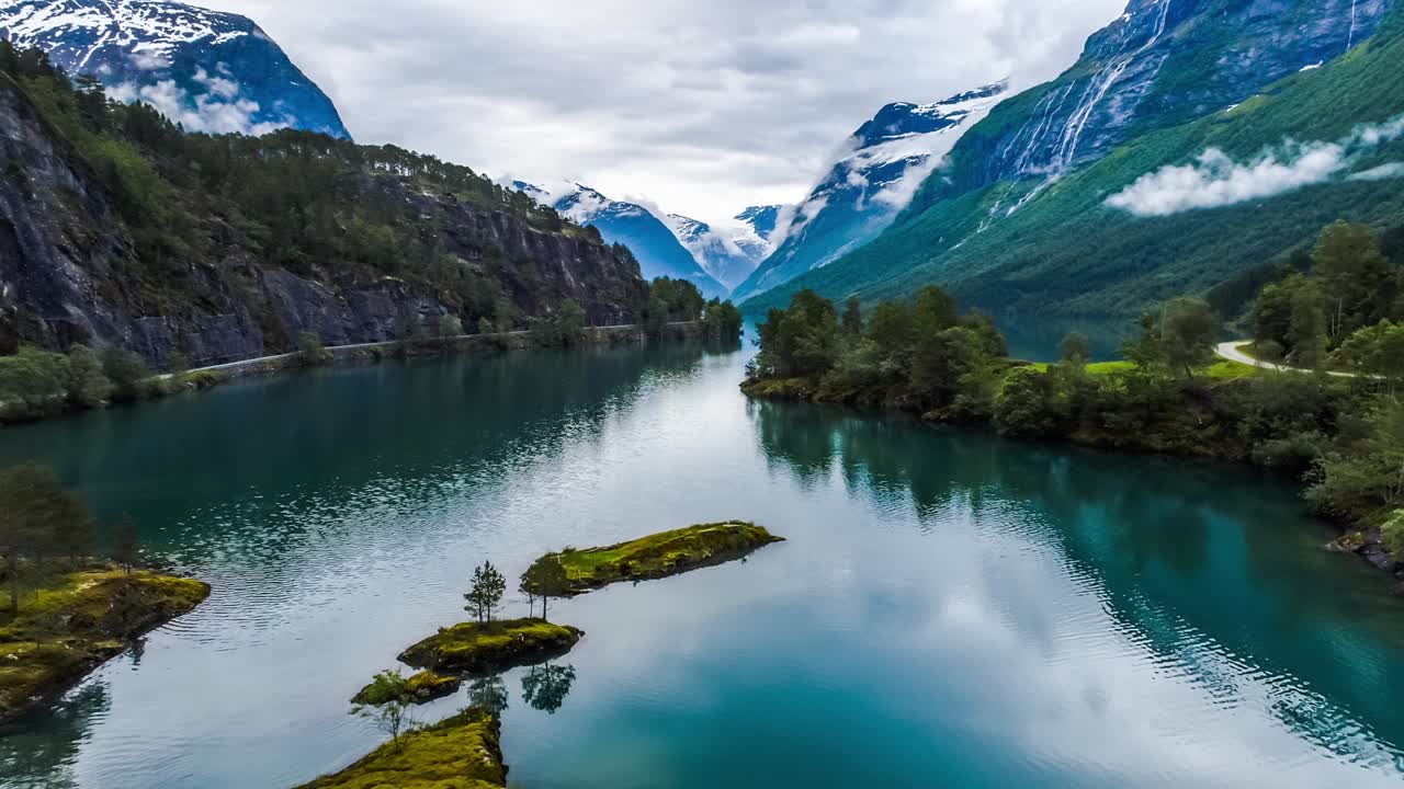lovatnet lake Beautiful Nature Norway.