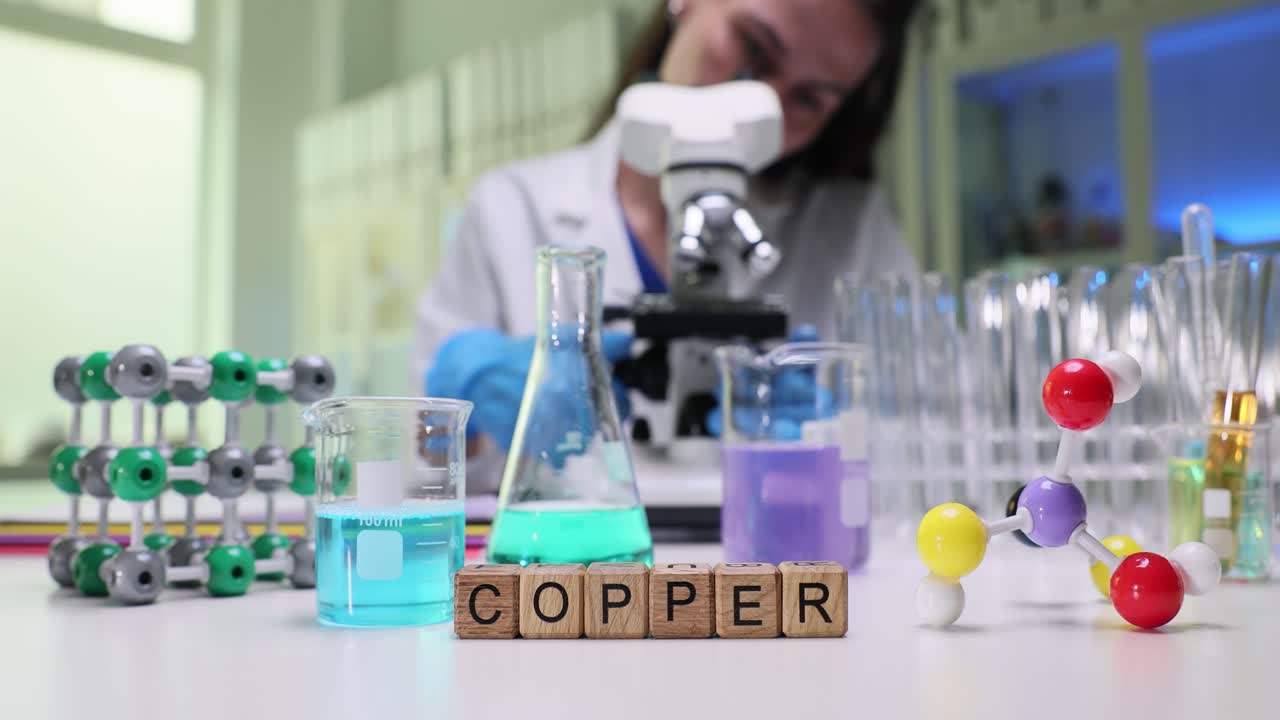 Scientist conducting chemical research in a laboratory