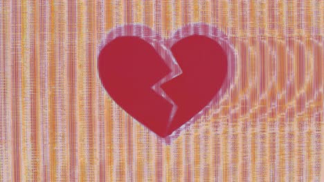 Broken-heart-glitch-animation-with-repeating-yellow-and-red-static-lines