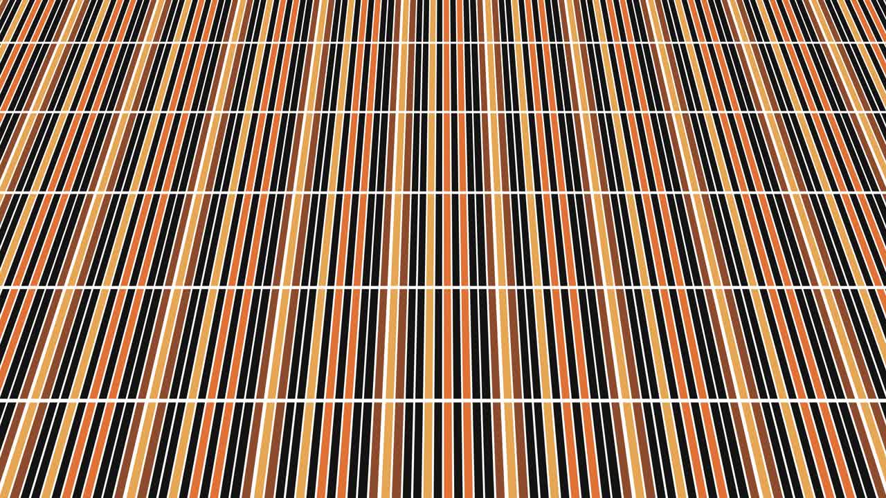 Graphic video pattern with geometric figures that tilts up and moves.