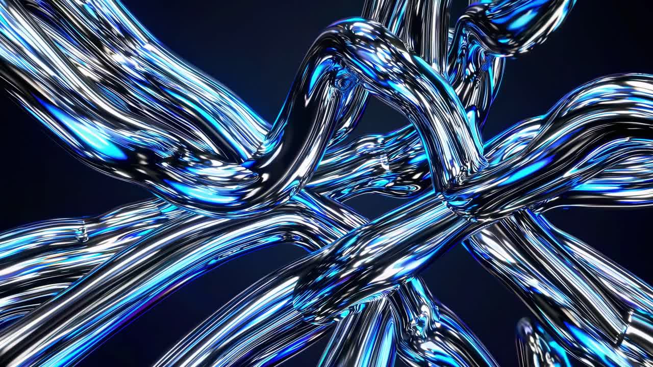 Abstract Chrome Tubes