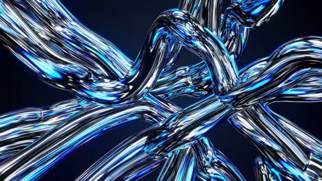 abstract chrome tubes