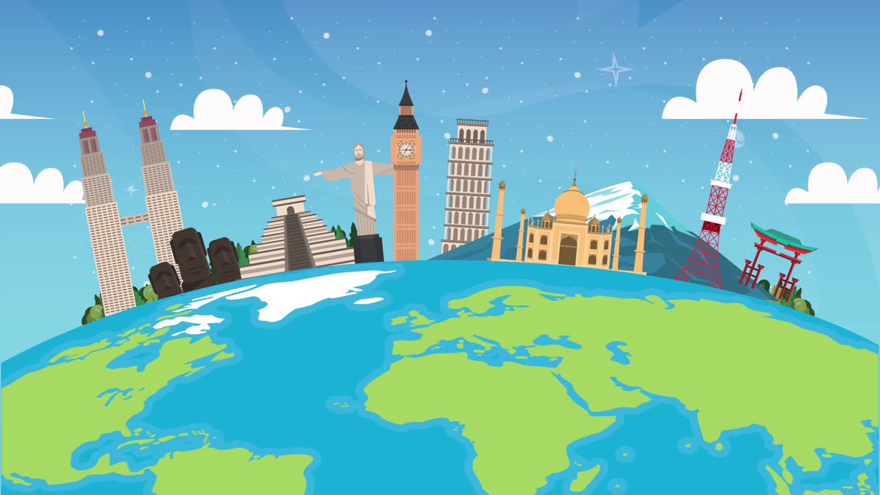 지구 행성의 세계 기념물에 여행