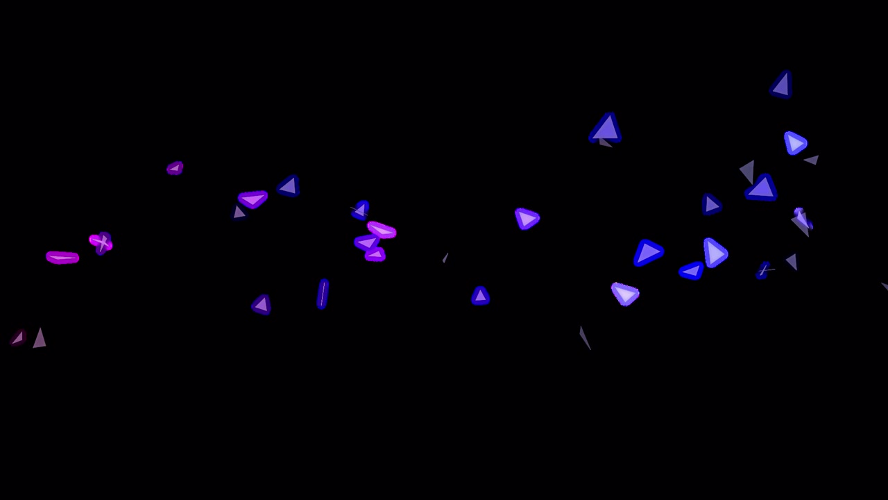 Particelle triangolari a raffica. 1080p - 30 fps - Canale Alpha (8)