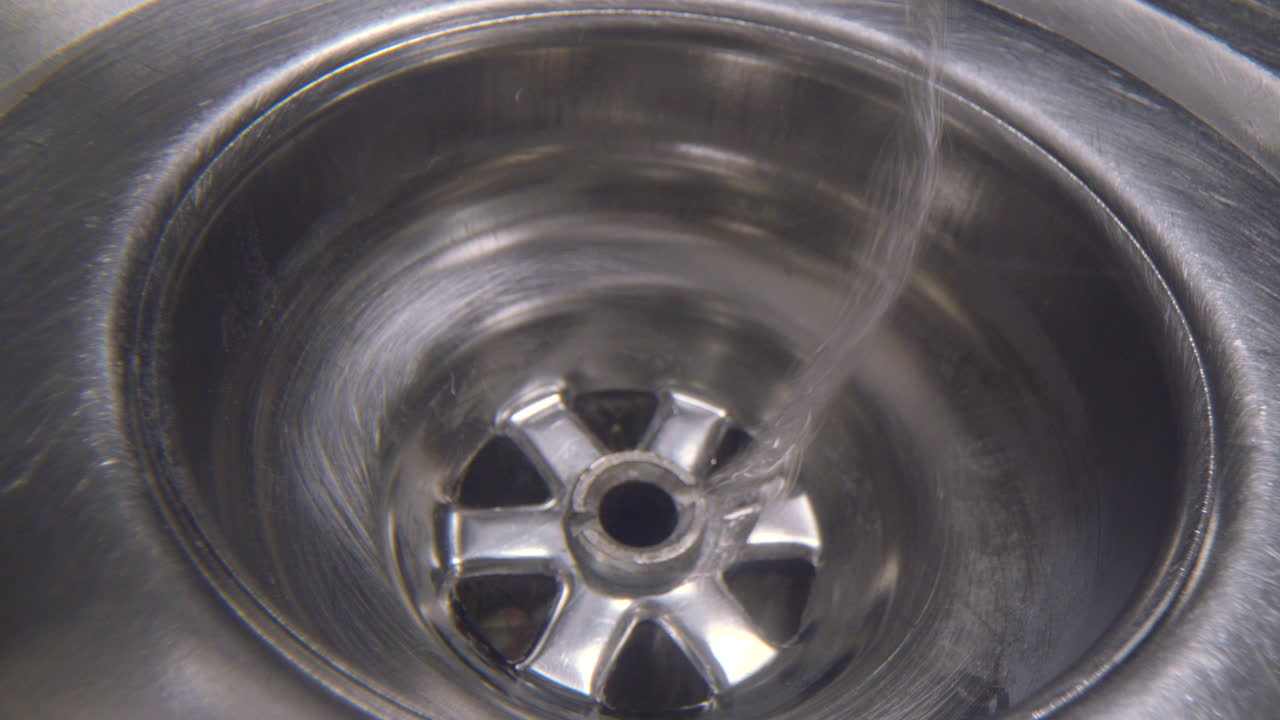 물 소용돌이 매크로 수중 세탁 싱크 플러그 제거