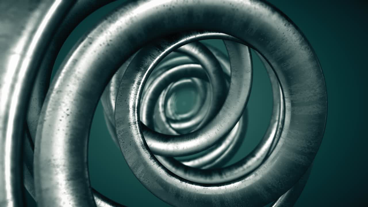 애니메이션 최면 터널 추상적인 배경, 디지털 원활한 루프 애니메이션, 3d 렌더링, 4k, 울트라 hd