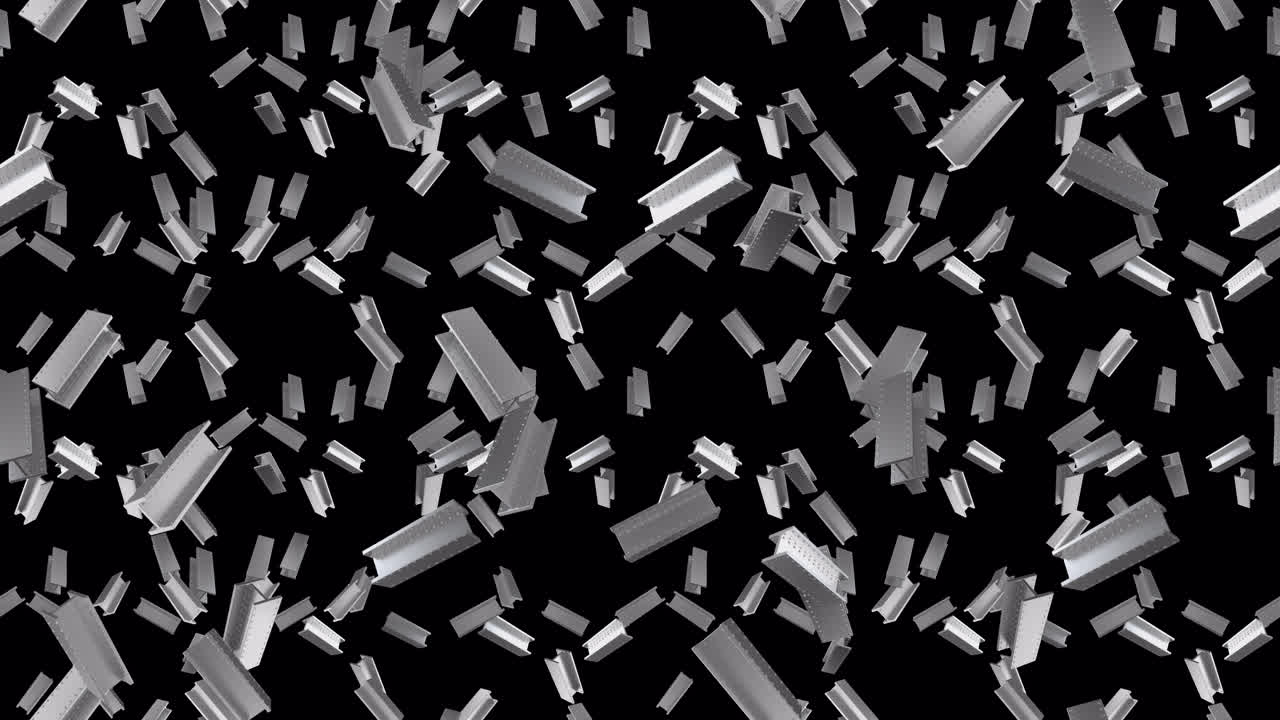 알파와 함께 떨어지는  건설 루프 타일