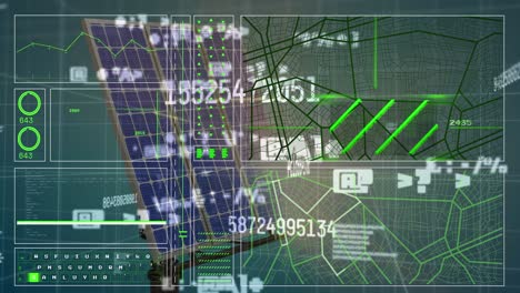 Animación-De-Paneles-Solares-Sobre-Procesamiento-De-Datos.