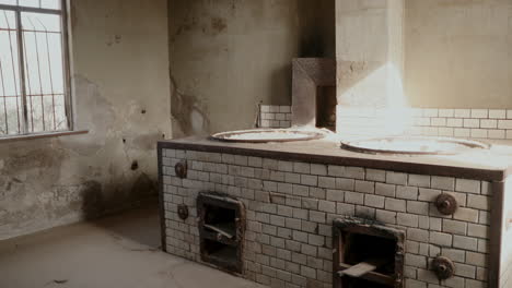 abandoned kitchen in an old building
