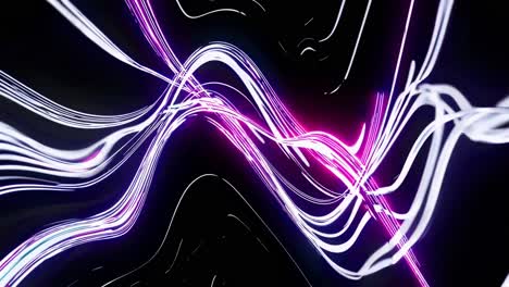 ondas de neón abstractas
