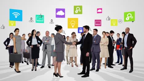 reunión de un grupo de empresarios