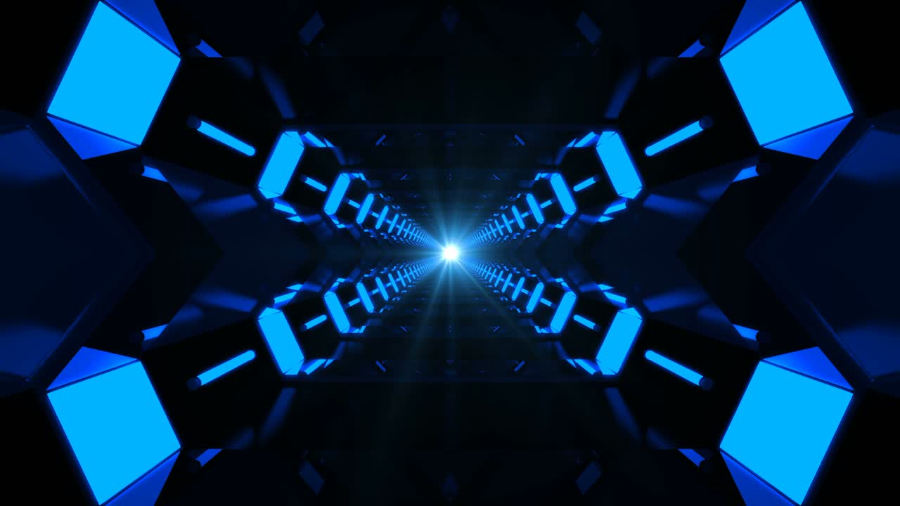 corredor de la fiesta del bucle azul