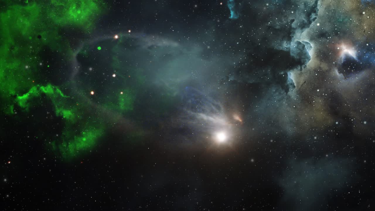 la nebulosa brilla en el gran universo