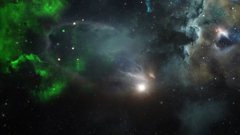 nebula shines in the great universe