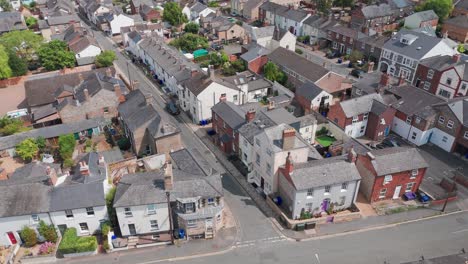 homes council estate neighbourhood newmarket england united kingdom aerial drone