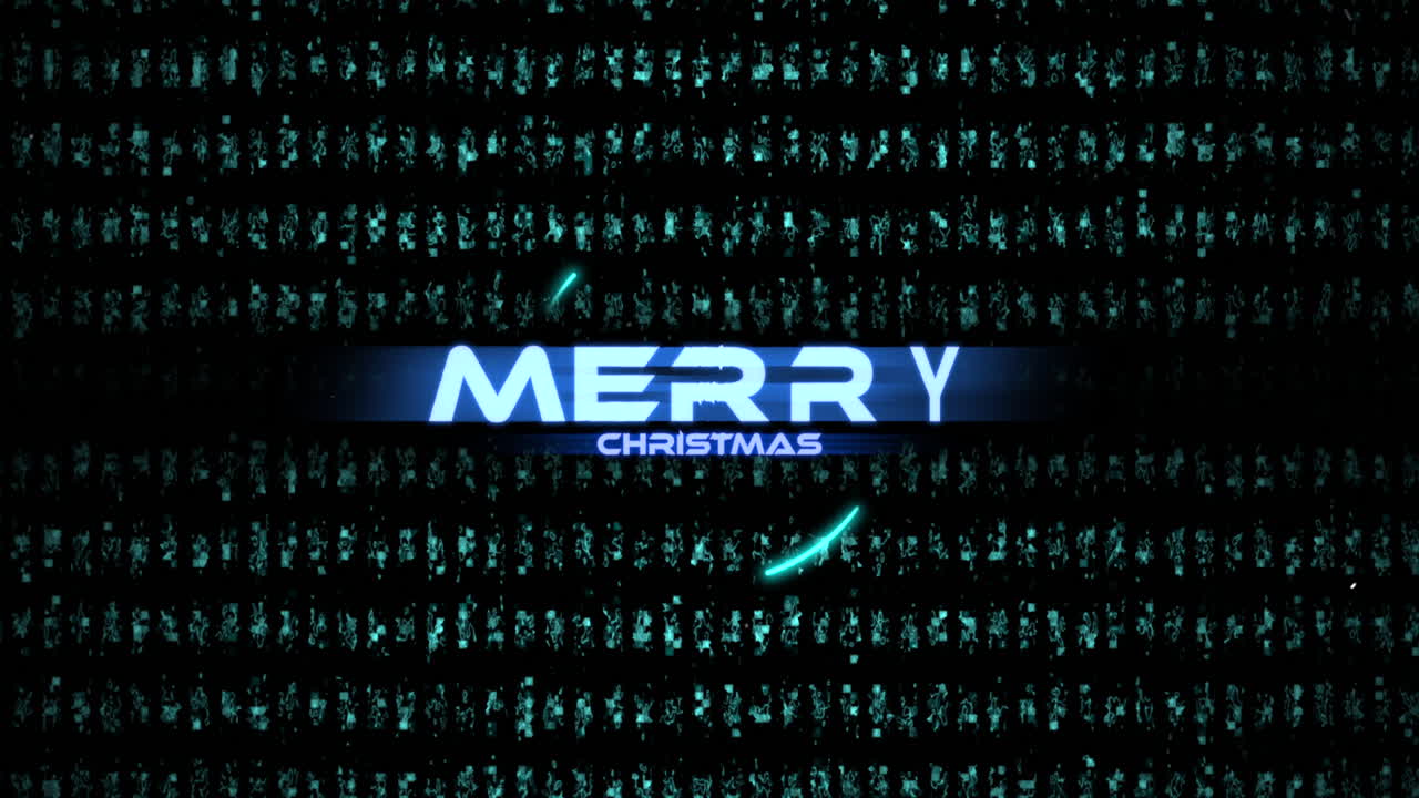 Merry Christmas with HUD elements and circles