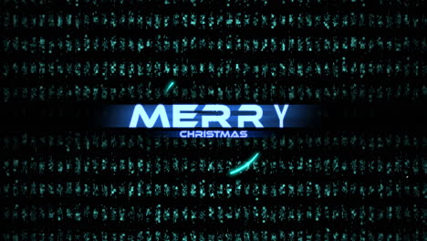 Merry Christmas with HUD elements and circles