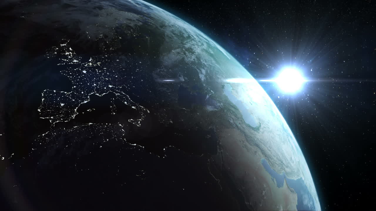 지구와 달의 위성 시각