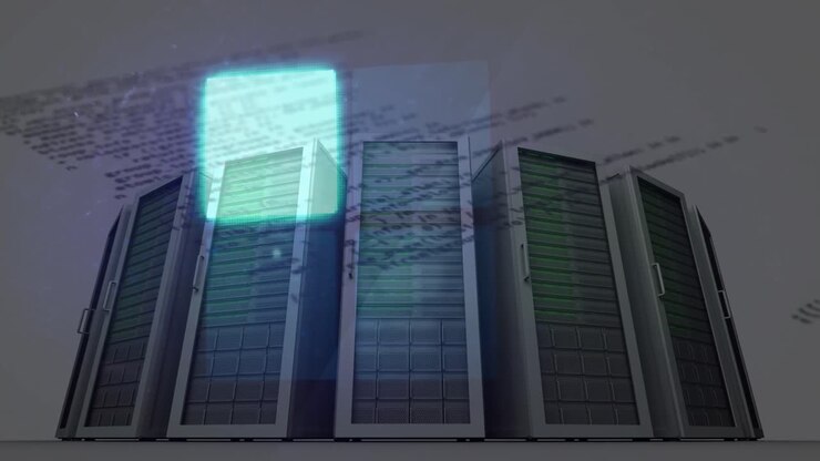 Animation of lights and data over servers