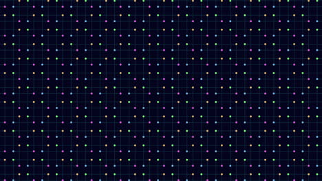 abstract chaos black and white grid with colored dots - versatile background or texture