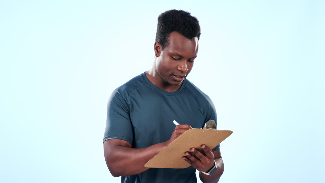 Uomo, fitness e checklist