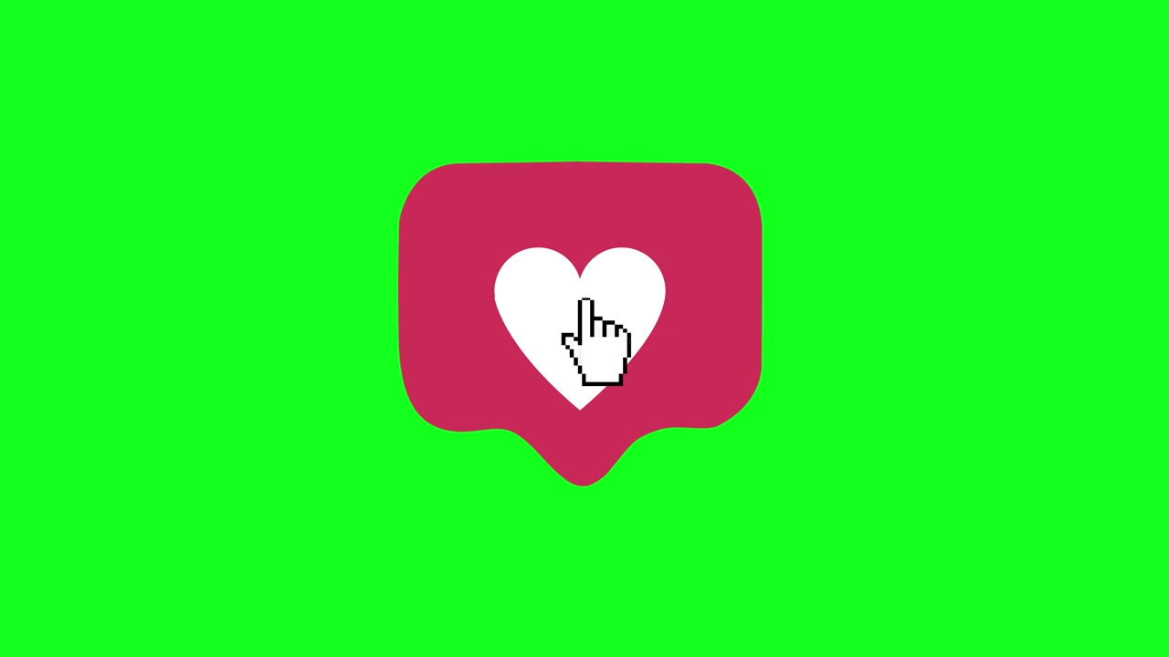4k instagram social media red heart counter shows likes click like follow visit followers comment 4k