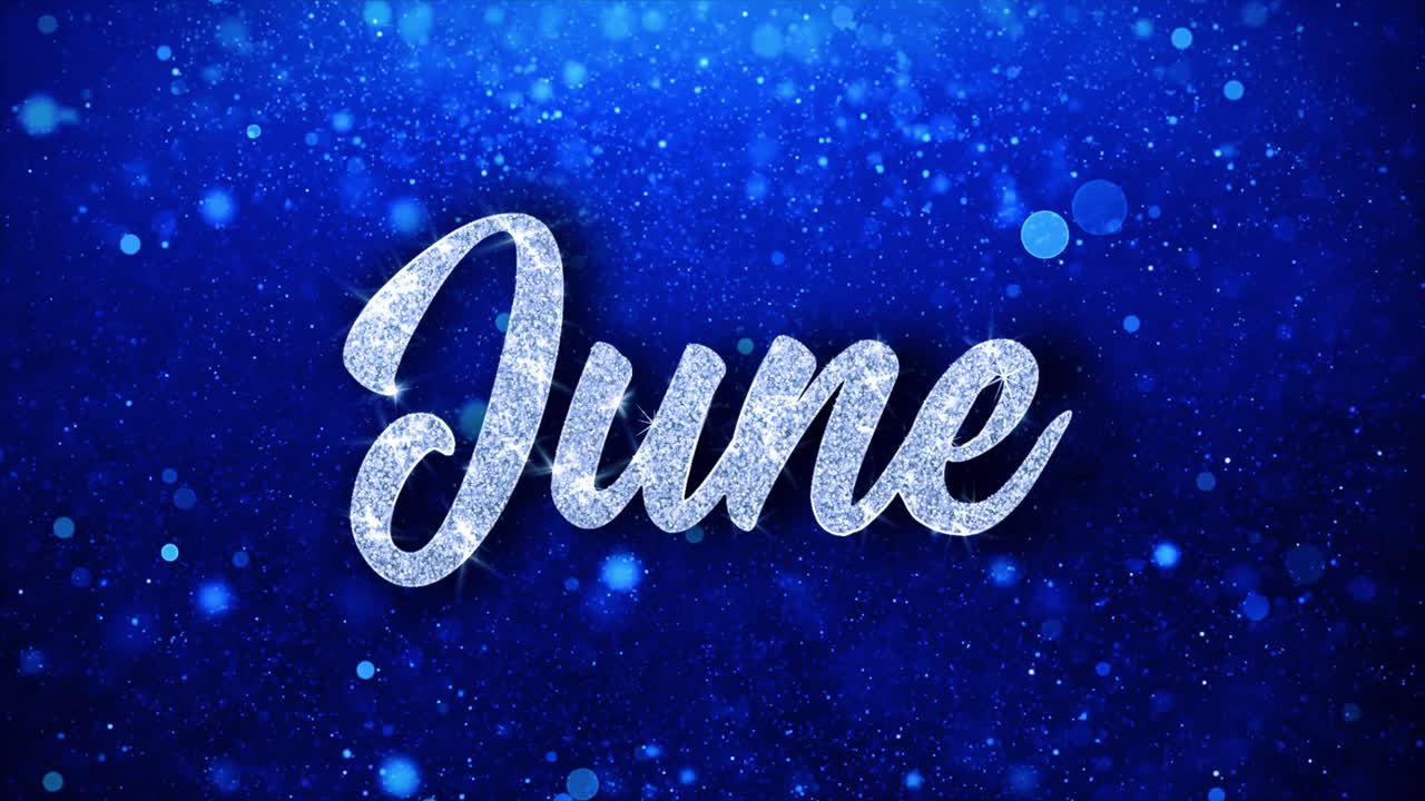 June Month Glitter Background