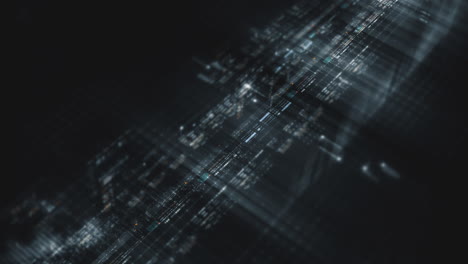 futuristic screen display matrix, hi-tech digital data telemetry with encrypted numbers, display dynamic background for computer desktop screen display format