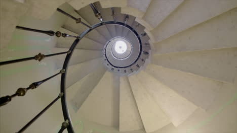 spiral staircase looking up