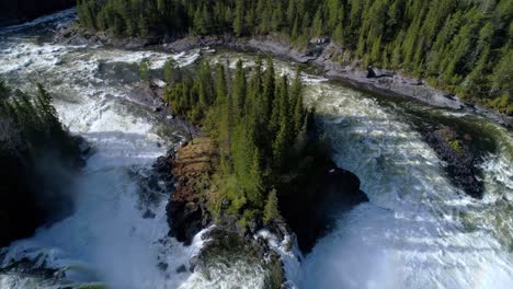 ristafallet waterfall in the western part of jamtland is listed as one of the most beautiful waterfalls in sweden.