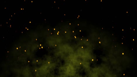 4k chispas de fuego - bucle (movimiento vertical)