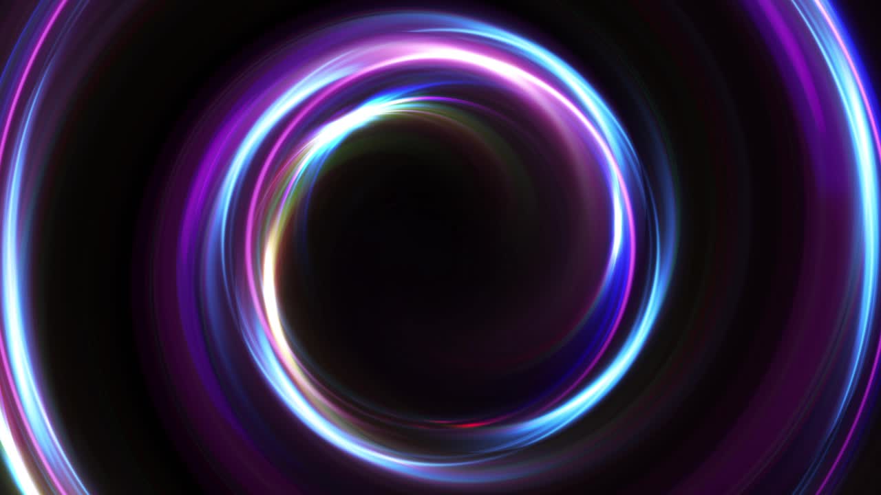 추상적인 네온 나선형