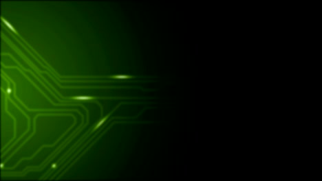 tecnología de la placa de circuitos de tecnología verde oscura animación de video