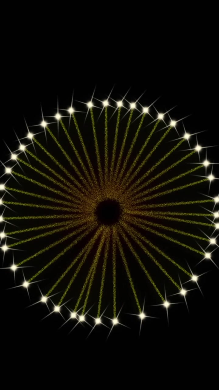 Animazione di fuochi d'artificio su sfondo nero