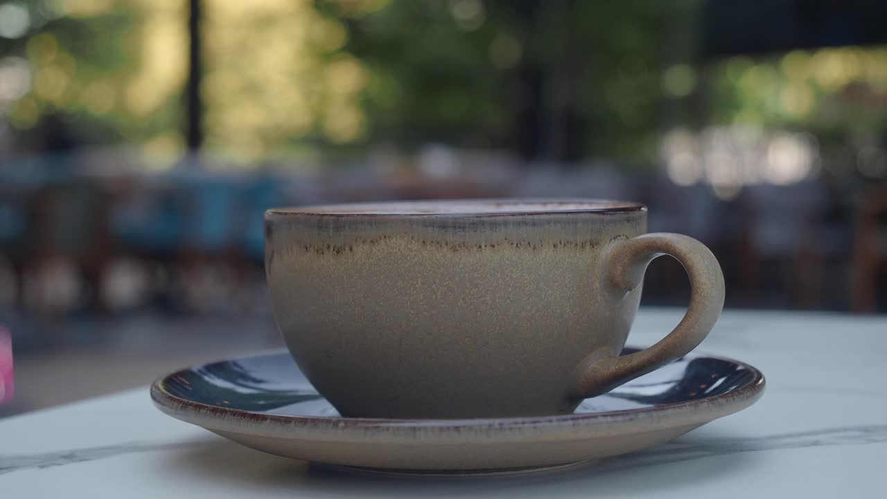 Coffee cup on a saucer