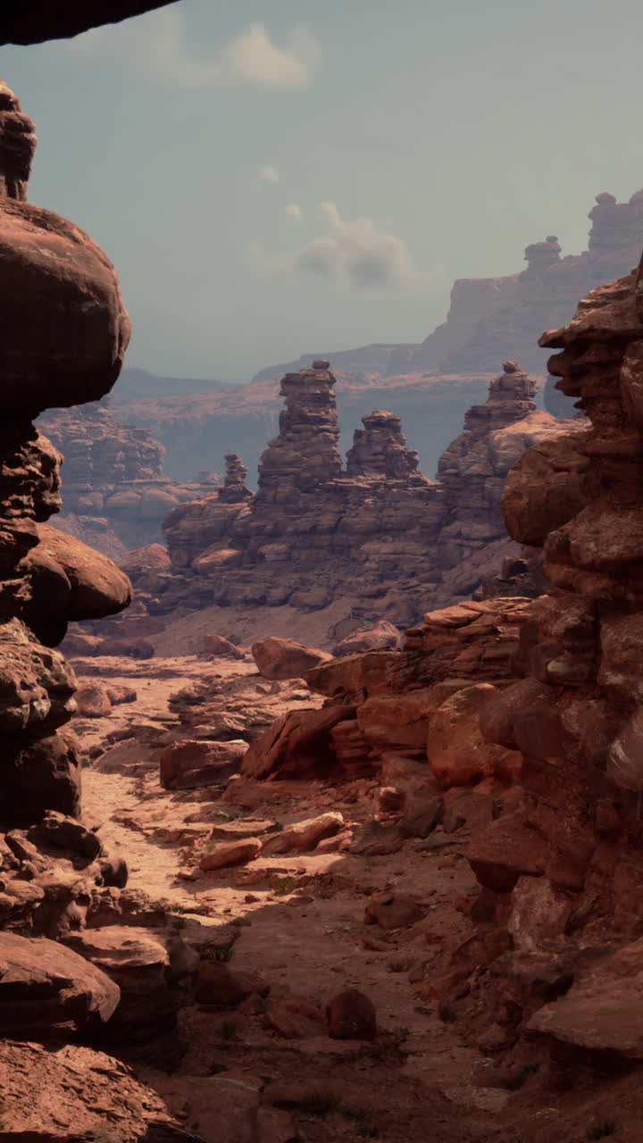 impresionante vista del cañón de la roca roja