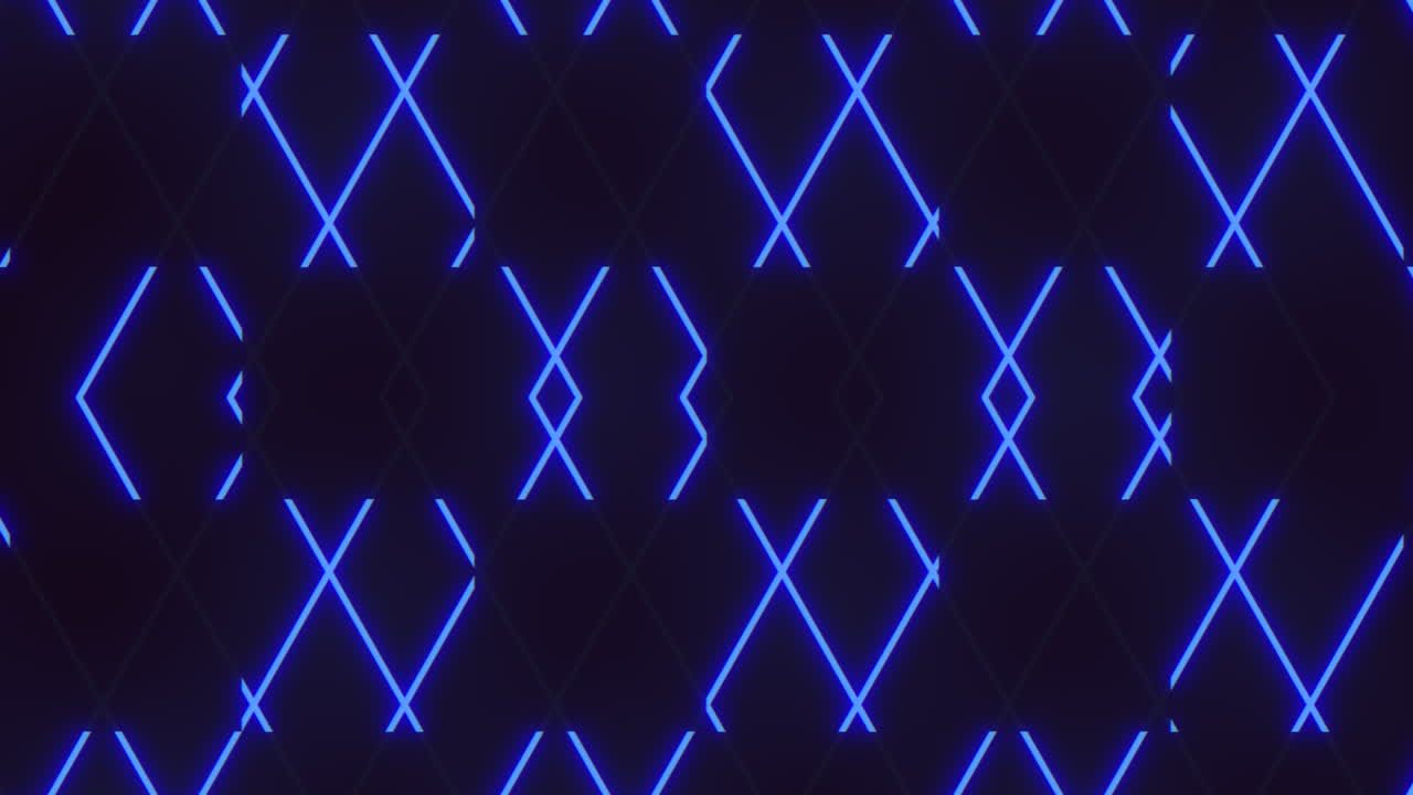 Pulse trace neon blue lines pattern on black gradient