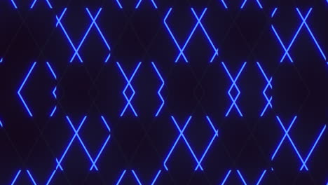 pulse trace neon blue lines pattern on black gradient