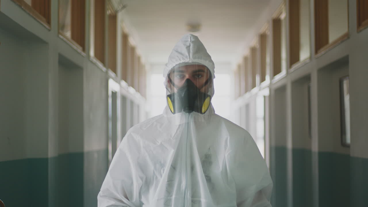 Person in Hazmat Suit