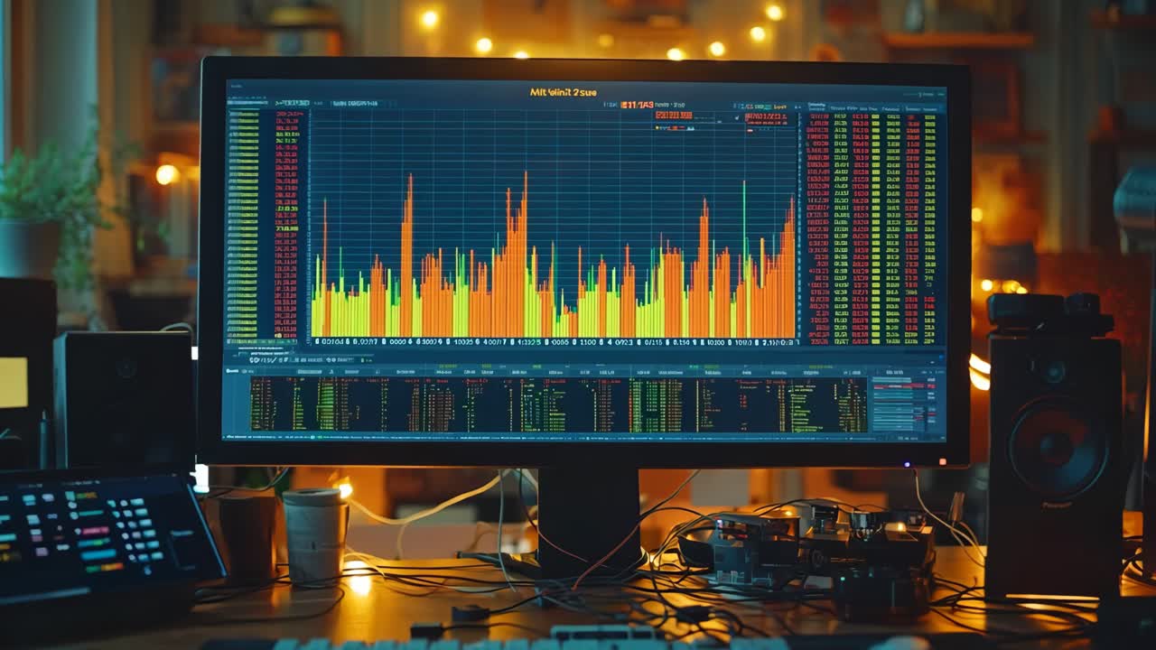 A computer monitor sitting on top of a wooden desk