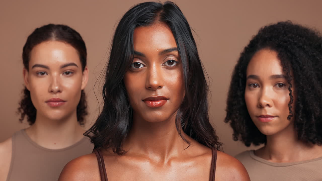 Un grupo diverso de mujeres hermosas.
